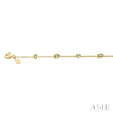 HEART SHAPE DIAMOND STATION BRACELET