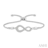 DIAMOND INFINITY LARIAT BRACELET