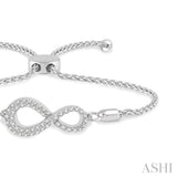 DIAMOND INFINITY LARIAT BRACELET