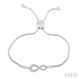 DIAMOND INFINITY LARIAT BRACELET