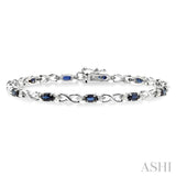 GEMSTONE & DIAMOND BRACELET