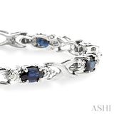 GEMSTONE & DIAMOND BRACELET