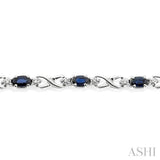 GEMSTONE & DIAMOND BRACELET