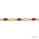 GEMSTONE & DIAMOND BRACELET