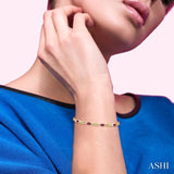 GEMSTONE & DIAMOND BRACELET