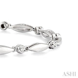 BOAT SHAPE DIAMOND BRACELET
