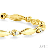 BOAT SHAPE DIAMOND BRACELET