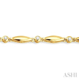 BOAT SHAPE DIAMOND BRACELET