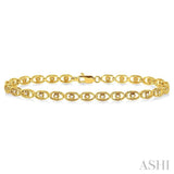 OVAL LINK DIAMOND BRACELET