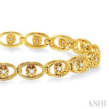 OVAL LINK DIAMOND BRACELET