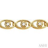 OVAL LINK DIAMOND BRACELET