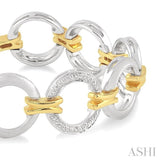 SILVER CIRCLE DIAMOND BRACELET