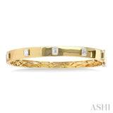 Stackable Bezel Set Diamond Bangle