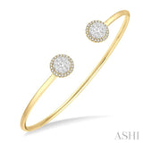 LOVEBRIGHT ESSENTIAL CUFF OPEN DIAMOND BANGLE