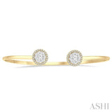 LOVEBRIGHT ESSENTIAL CUFF OPEN DIAMOND BANGLE