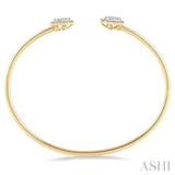 LOVEBRIGHT ESSENTIAL CUFF OPEN DIAMOND BANGLE