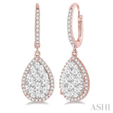 PEAR SHAPE LOVEBRIGHT ESSENTIAL DIAMOND EARRINGS