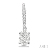OVAL SHAPE LOVEBRIGHT ESSENTIAL DIAMOND EARRINGS