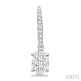 OVAL SHAPE LOVEBRIGHT ESSENTIAL DIAMOND EARRINGS