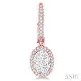 OVAL SHAPE LOVEBRIGHT DIAMOND EARRINGS