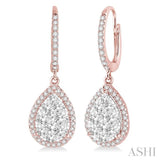 PEAR SHAPE LOVEBRIGHT ESSENTIAL DIAMOND EARRINGS