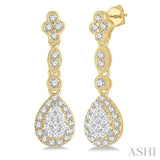 PEAR SHAPE LOVEBRIGHT DIAMOND EARRINGS
