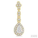 PEAR SHAPE LOVEBRIGHT DIAMOND EARRINGS