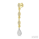 PEAR SHAPE LOVEBRIGHT DIAMOND EARRINGS