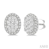 OVAL SHAPE LOVEBRIGHT ESSENTIAL DIAMOND EARRINGS