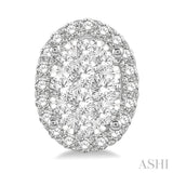 OVAL SHAPE LOVEBRIGHT ESSENTIAL DIAMOND EARRINGS