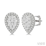 PEAR SHAPE LOVEBRIGHT ESSENTIAL DIAMOND EARRINGS