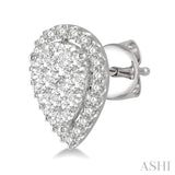 PEAR SHAPE LOVEBRIGHT ESSENTIAL DIAMOND EARRINGS