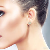 FLOWER SHAPE LOVEBRIGHT DIAMOND EARRINGS