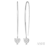 HEART SHAPE LOVEBRIGHT DIAMOND EARRINGS