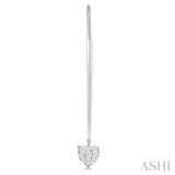 HEART SHAPE LOVEBRIGHT DIAMOND EARRINGS