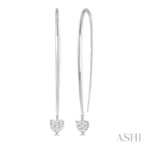 HEART SHAPE LOVEBRIGHT DIAMOND EARRINGS