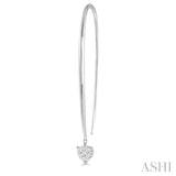 HEART SHAPE LOVEBRIGHT DIAMOND EARRINGS