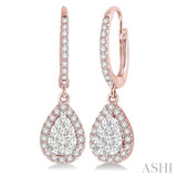 PEAR SHAPE LOVEBRIGHT ESSENTIAL DIAMOND EARRINGS