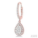 PEAR SHAPE LOVEBRIGHT ESSENTIAL DIAMOND EARRINGS