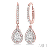 PEAR SHAPE LOVEBRIGHT ESSENTIAL DIAMOND EARRINGS