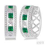 GEMSTONE & DIAMOND EARRINGS