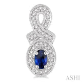 OVAL SHAPE GEMSTONE & DIAMOND EARRINGS