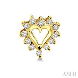 HEART SHAPE DIAMOND EARRINGS