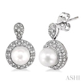 GEMSTONE & DIAMOND EARRINGS