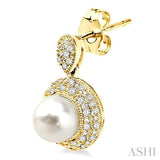 GEMSTONE & DIAMOND EARRINGS