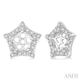 STAR SHAPE DIAMOND EARRINGS JACKET