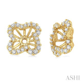 FLOWER SHAPE DIAMOND EARRINGS JACKET