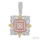 FLOWER SHAPE DIAMOND EARRINGS