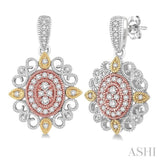 FLOWER SHAPE DIAMOND EARRINGS