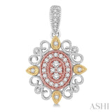 FLOWER SHAPE DIAMOND EARRINGS